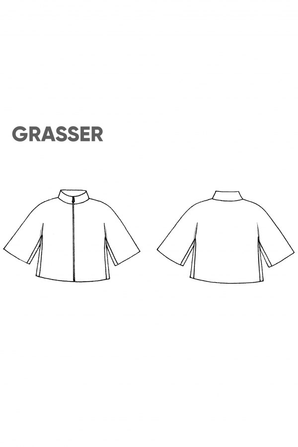 Жакет, выкройка №148 — выкройка бренда Grasser, технический рисунок