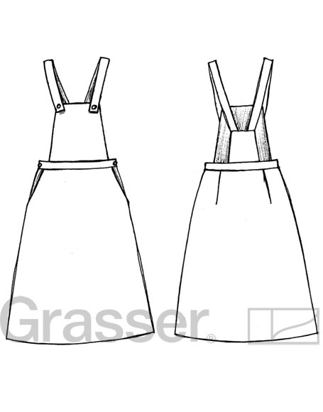 Сарафан, выкройка №244 — выкройка бренда Grasser, технический рисунок