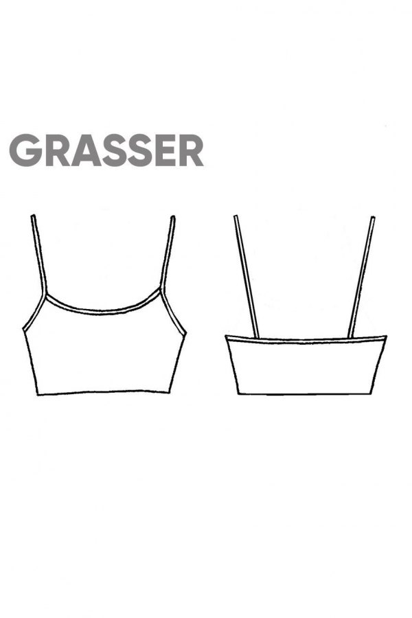 Топ, выкройка №751 — выкройка бренда Grasser, технический рисунок