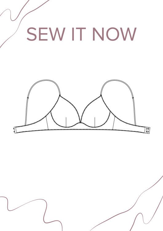 Лиф Диана (70A) — выкройка бренда SewItNow, технический рисунок