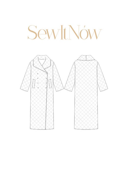 Куртка Шарлот — выкройка бренда SewItNow, технический рисунок