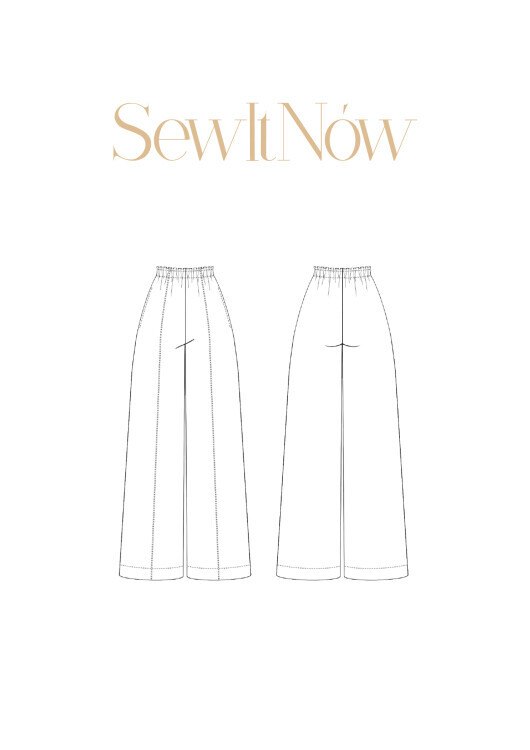 Брюки Ларедо — выкройка бренда SewItNow, технический рисунок