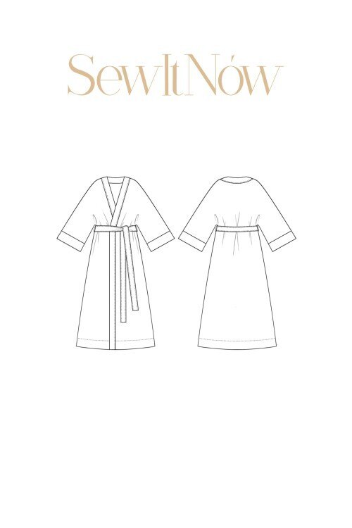 Кимоно Фарли — выкройка бренда SewItNow, технический рисунок