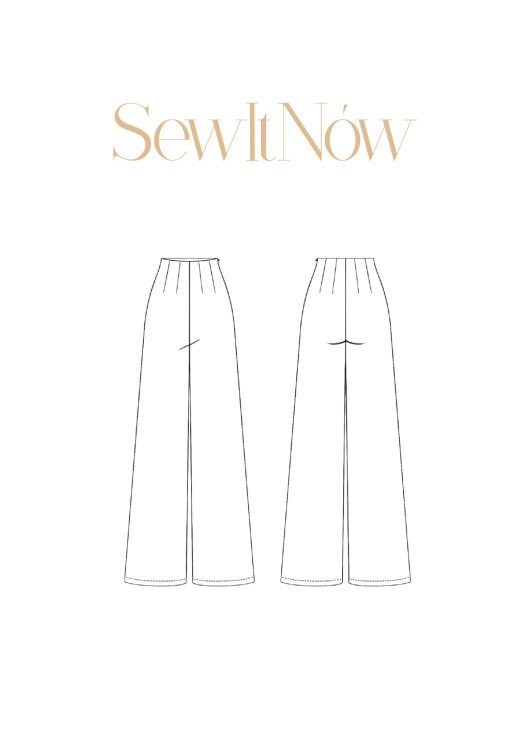 Брюки Дир — выкройка бренда SewItNow, технический рисунок