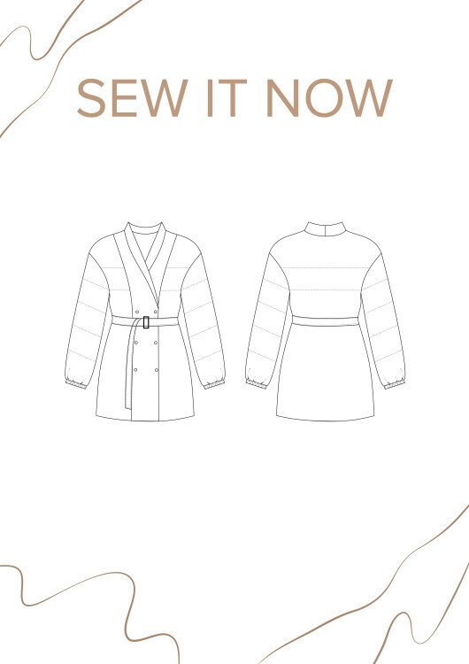 Куртка Ольби — выкройка бренда SewItNow, технический рисунок