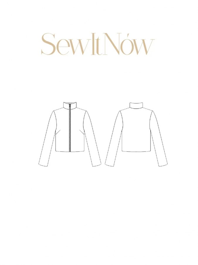 Джемпер Вайн — выкройка бренда SewItNow, технический рисунок