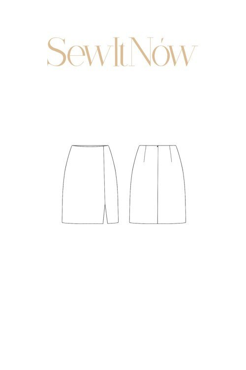 Юбка Молли — выкройка бренда SewItNow, технический рисунок