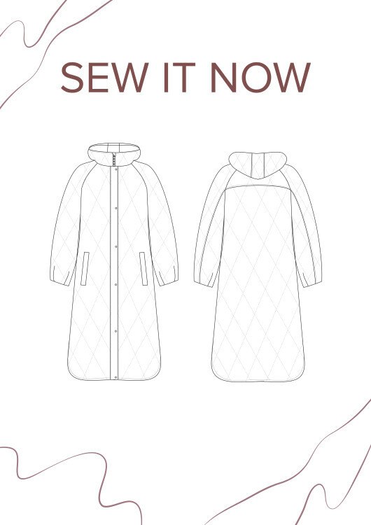 Куртка Ванкувер — выкройка бренда SewItNow, технический рисунок