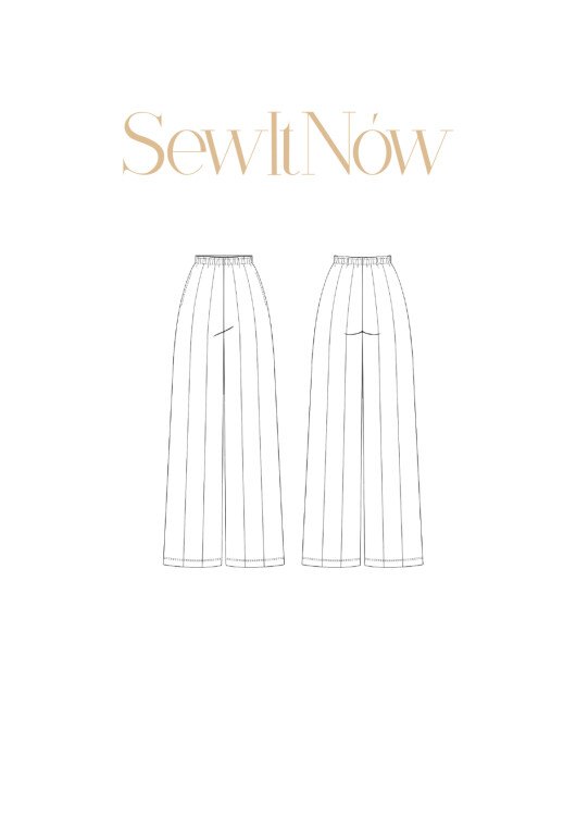 Брюки Астик — выкройка бренда SewItNow, технический рисунок