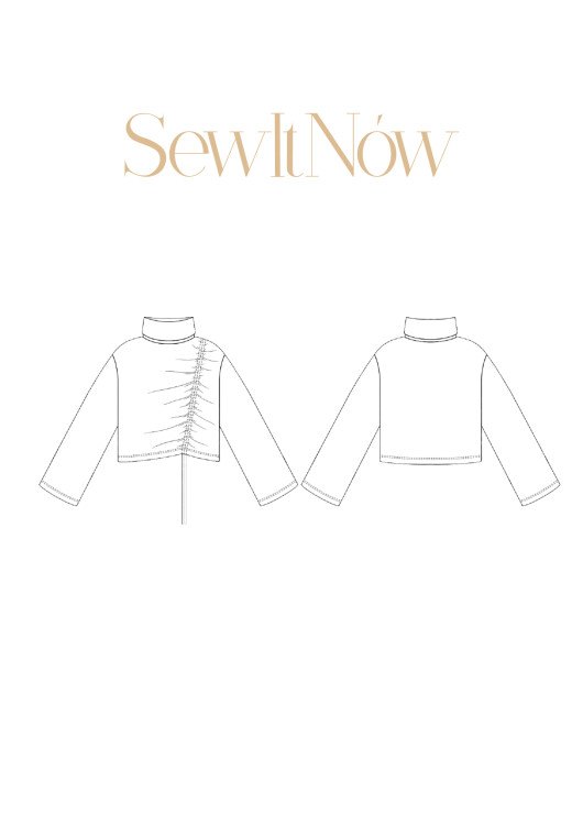 Джемпер Тома — выкройка бренда SewItNow, технический рисунок