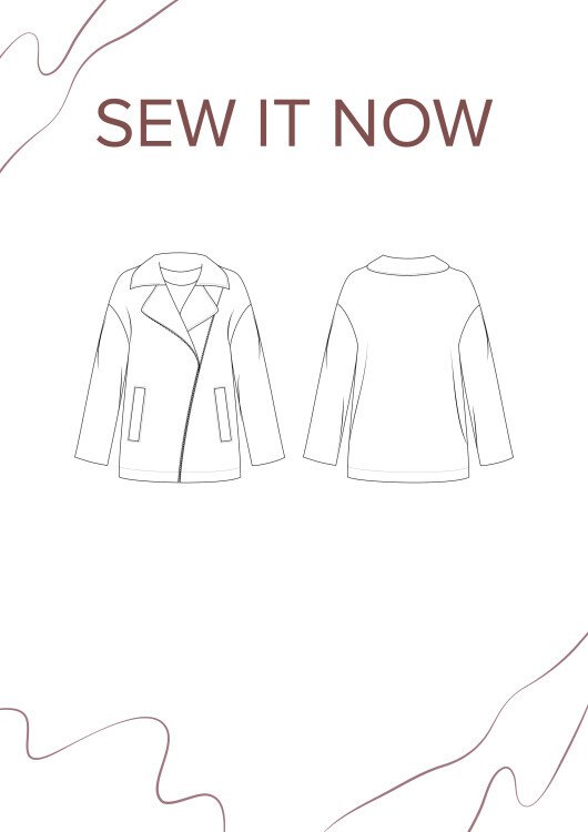 Куртка Абердин — выкройка бренда SewItNow, технический рисунок